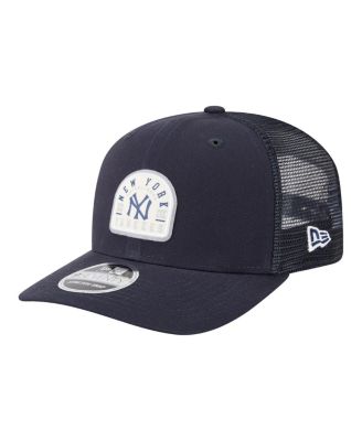 Men's Navy New York Yankees Throwback Contest 9SEVENTY Adjustable Trucker Hat