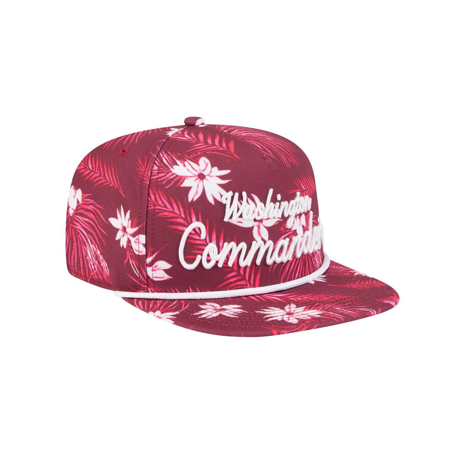 Men's Burgundy Washington Commanders Palm Print A-Frame 9FIFTY Snapback Hat