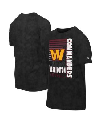 Men's Black Washington Commanders Enzyme Washed Oversized T-Shirt