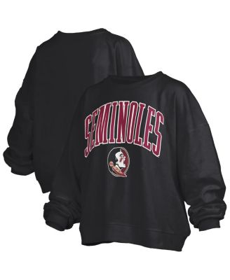 Women's Black Florida State Seminoles Janise Fleece Sweatshirt
