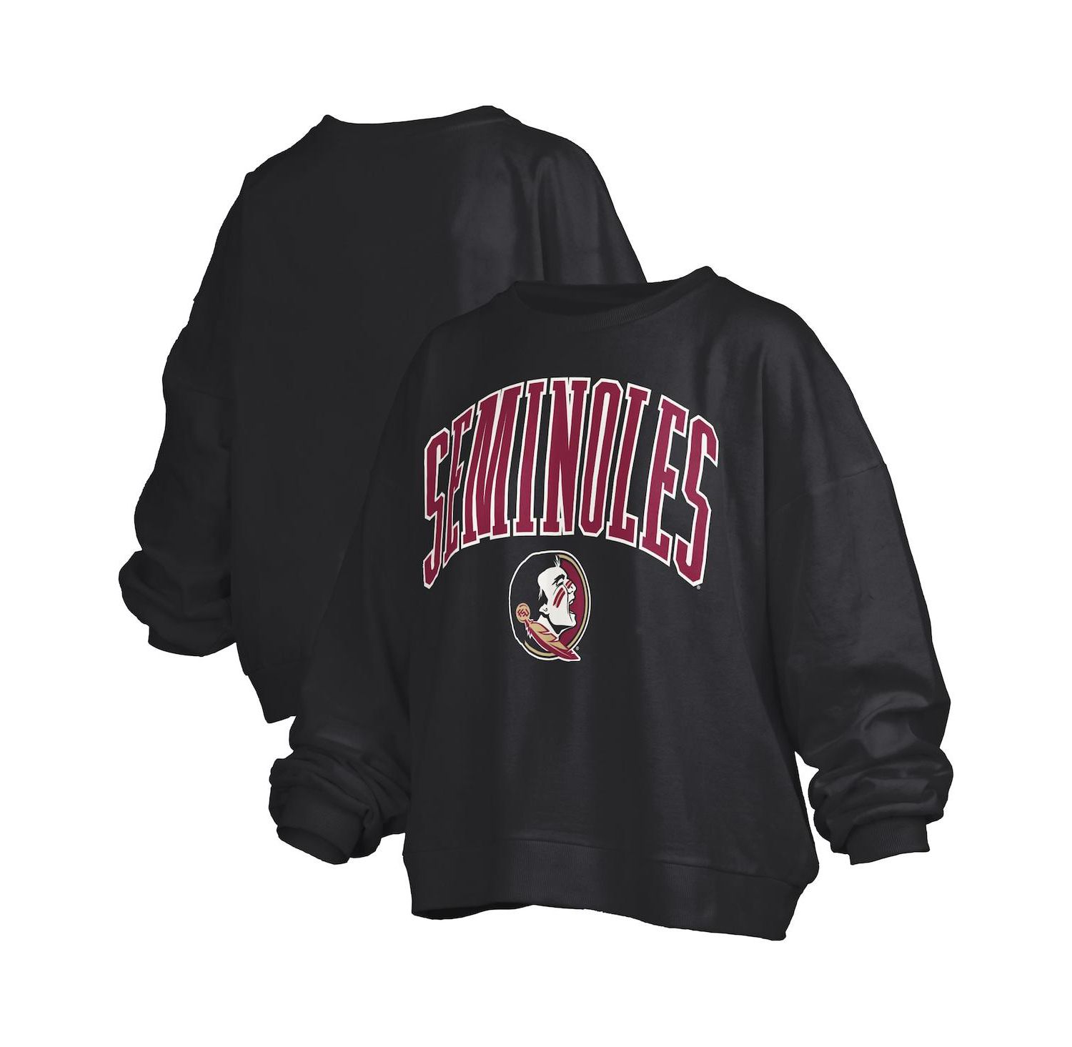 Women's Black Florida State Seminoles Janise Fleece Sweatshirt