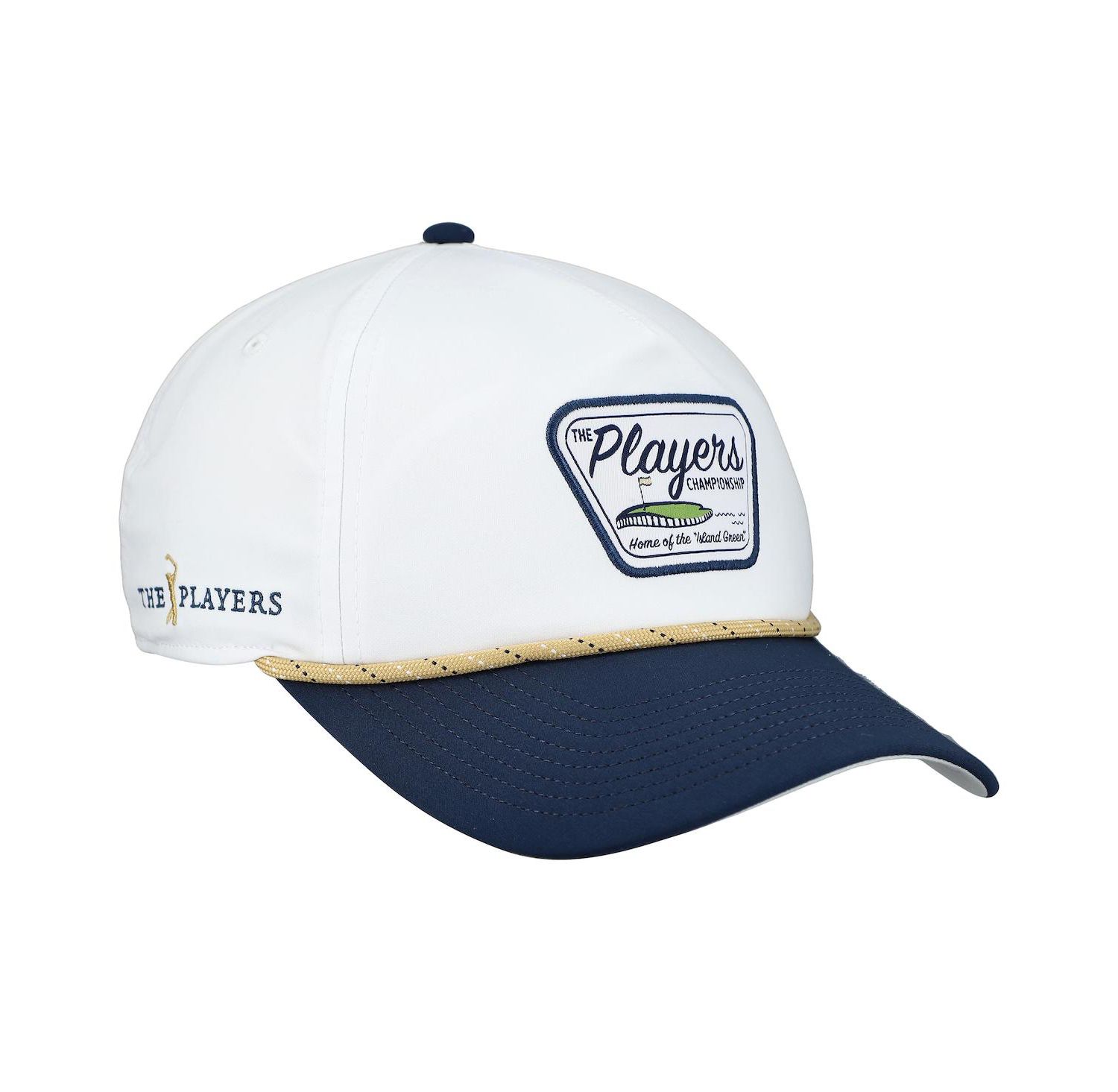 Men's White THE PLAYERS Island Green Patch Rope Adjustable Hat