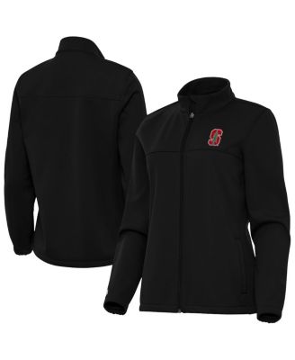 Women's Black Stanford Cardinal Links 2 Golf Full-Zip Jacket