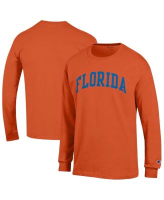 Men's Orange Florida Gators Basic Arch Long Sleeve T-Shirt