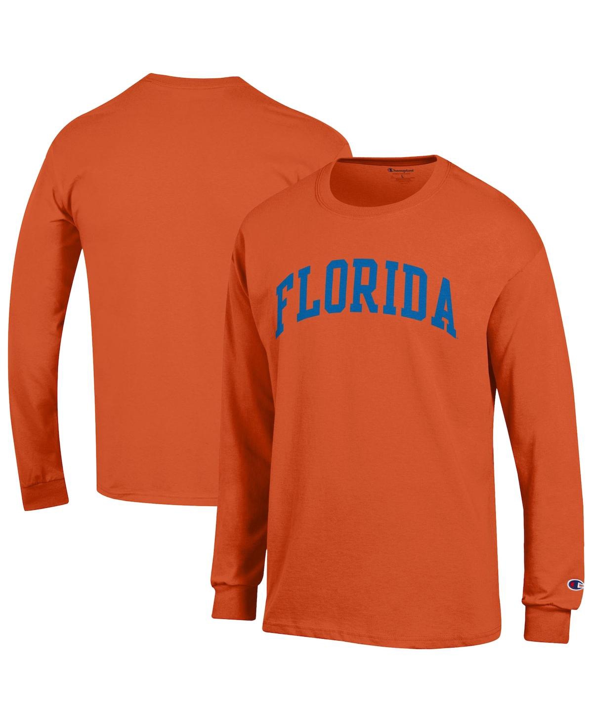 Champion Men's Orange Florida Gators Basic Arch Long Sleeve T-Shirt - Orange