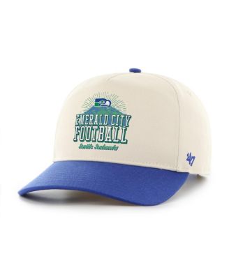 Men's Natural/Green Seattle Seahawks Two-Tone Hitch Adjustable Hat
