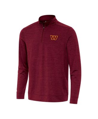 Men's Burgundy Washington Commanders Bright Quarter-Zip Top