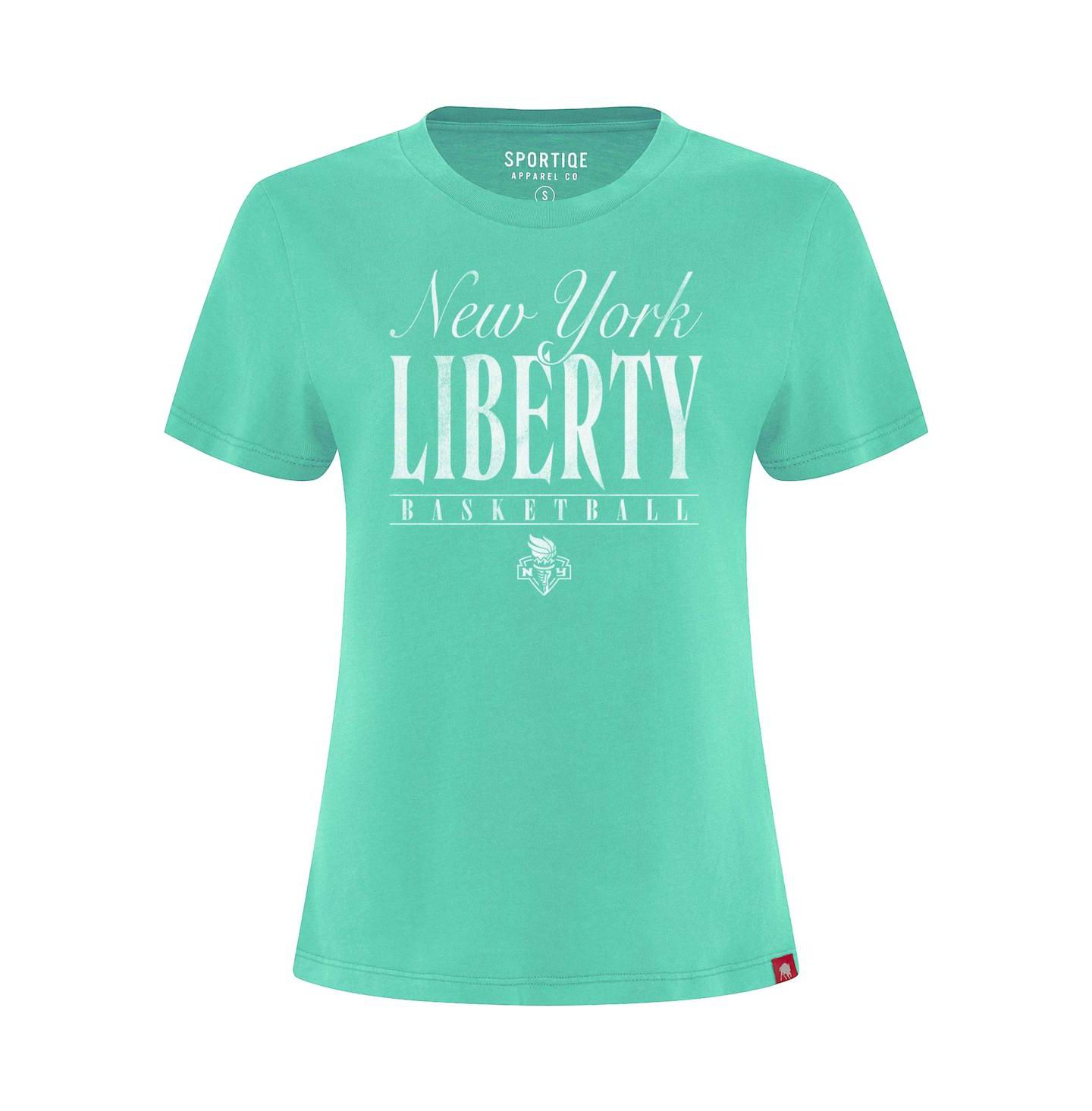 Женская футболка Sportiqe Mint New York Liberty Arcadia — фото 3