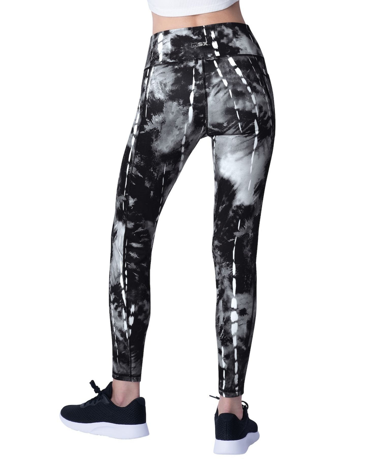 Women's Black New Orleans Saints Serena Tie-Dye Leggings