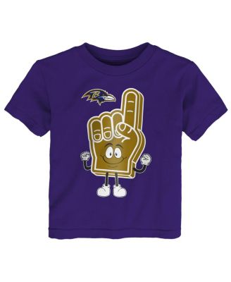 Baby Boys and Girls Purple Baltimore Ravens Handy Man T-Shirt