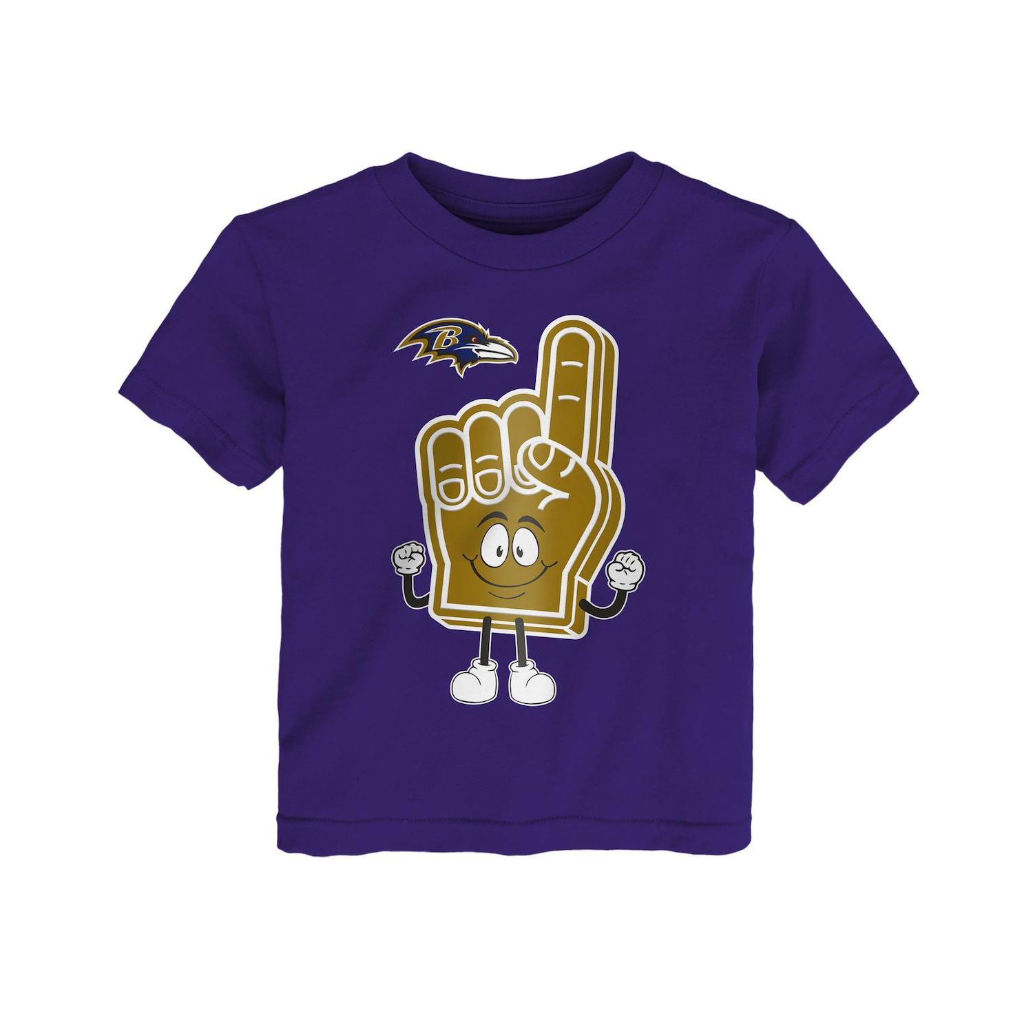 Baby Boys and Girls Purple Baltimore Ravens Handy Man T-Shirt