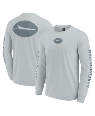 Men's and Women's Gray New York Jets Elements Strive Long Sleeve T-Shirt