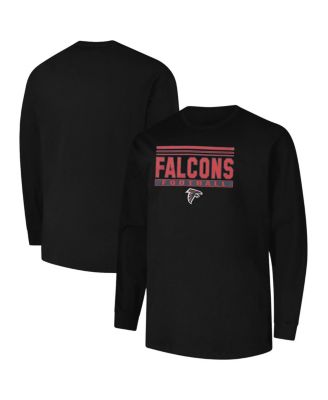 Men's Black Atlanta Falcons Big & Tall Pop Long Sleeve T-Shirt