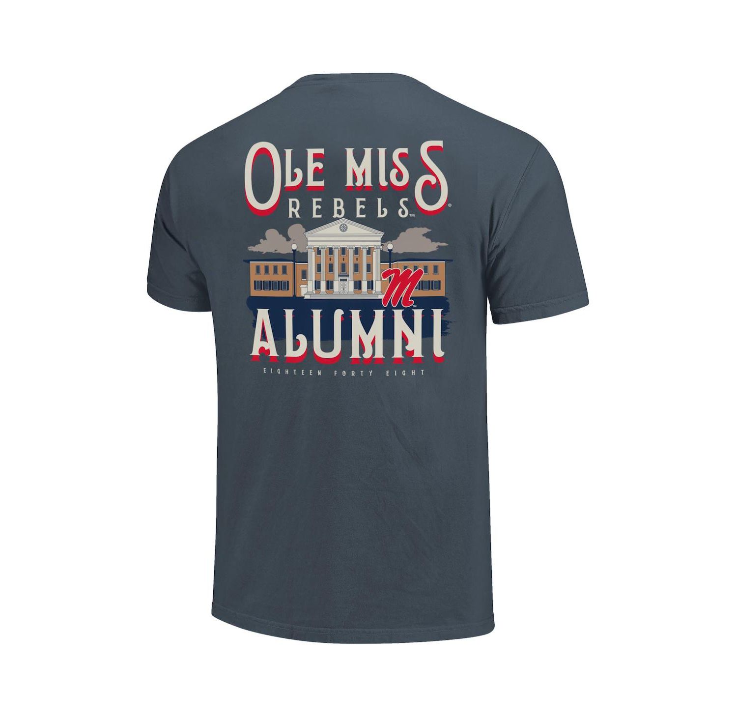 Men's and Women's Denim Ole Miss Rebels Comfort Colors Campus Alumni T-Shirt
