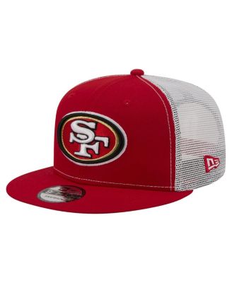 Men's Scarlet San Francisco 49ers Core Team 9FIFTY Trucker Snapback Hat