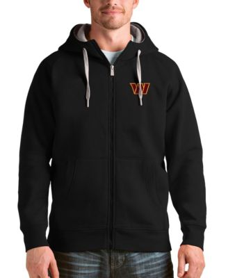 Men's Black Washington Commanders Victory Full-Zip Hoodie