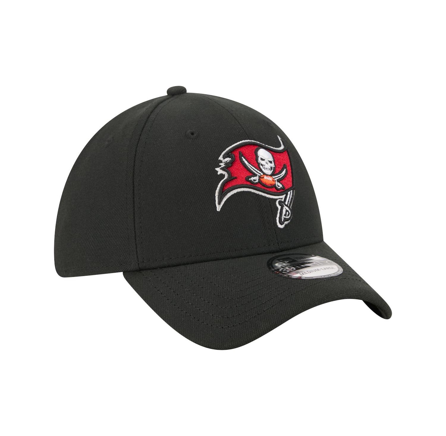 Men's Black Tampa Bay Buccaneers Core Team 39THIRTY Flex Hat