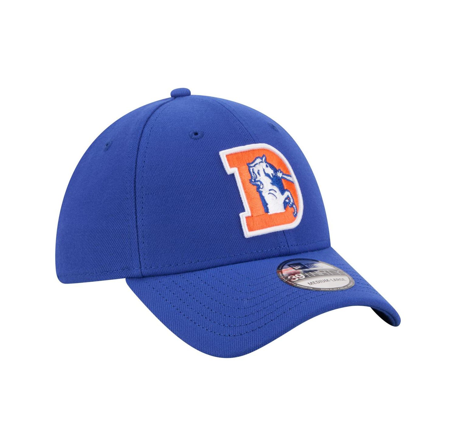 Men's Royal Denver Broncos Core Team 39THIRTY Flex Hat