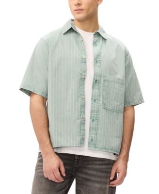 Men's Vertical Stripe Pattern Shirt