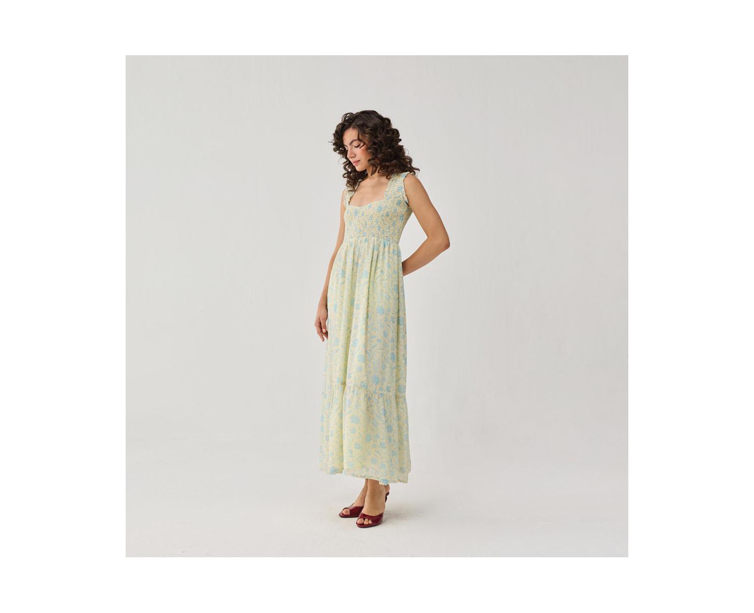 Women's Smocked Maxi Dress