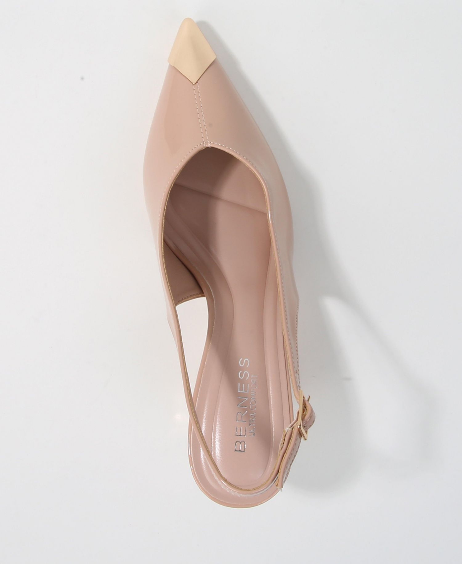 Women's Patent Heels and Toe Cap Slingback Pumps