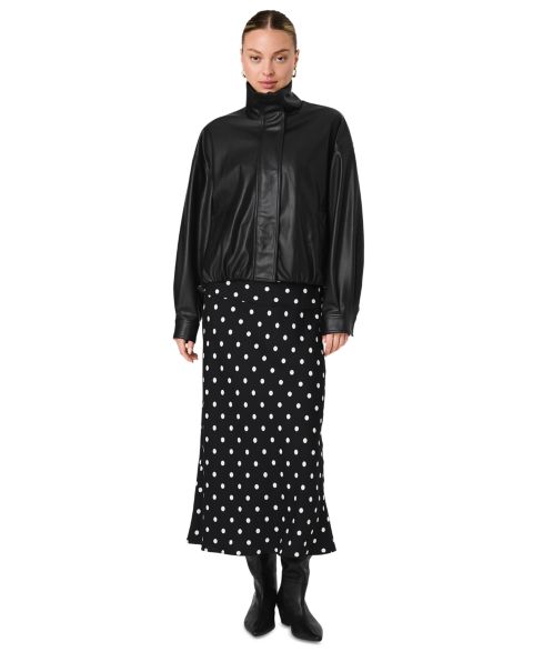 Женские куртки French Connection Dessa Oversized Funnel Neck Bomber Jacket