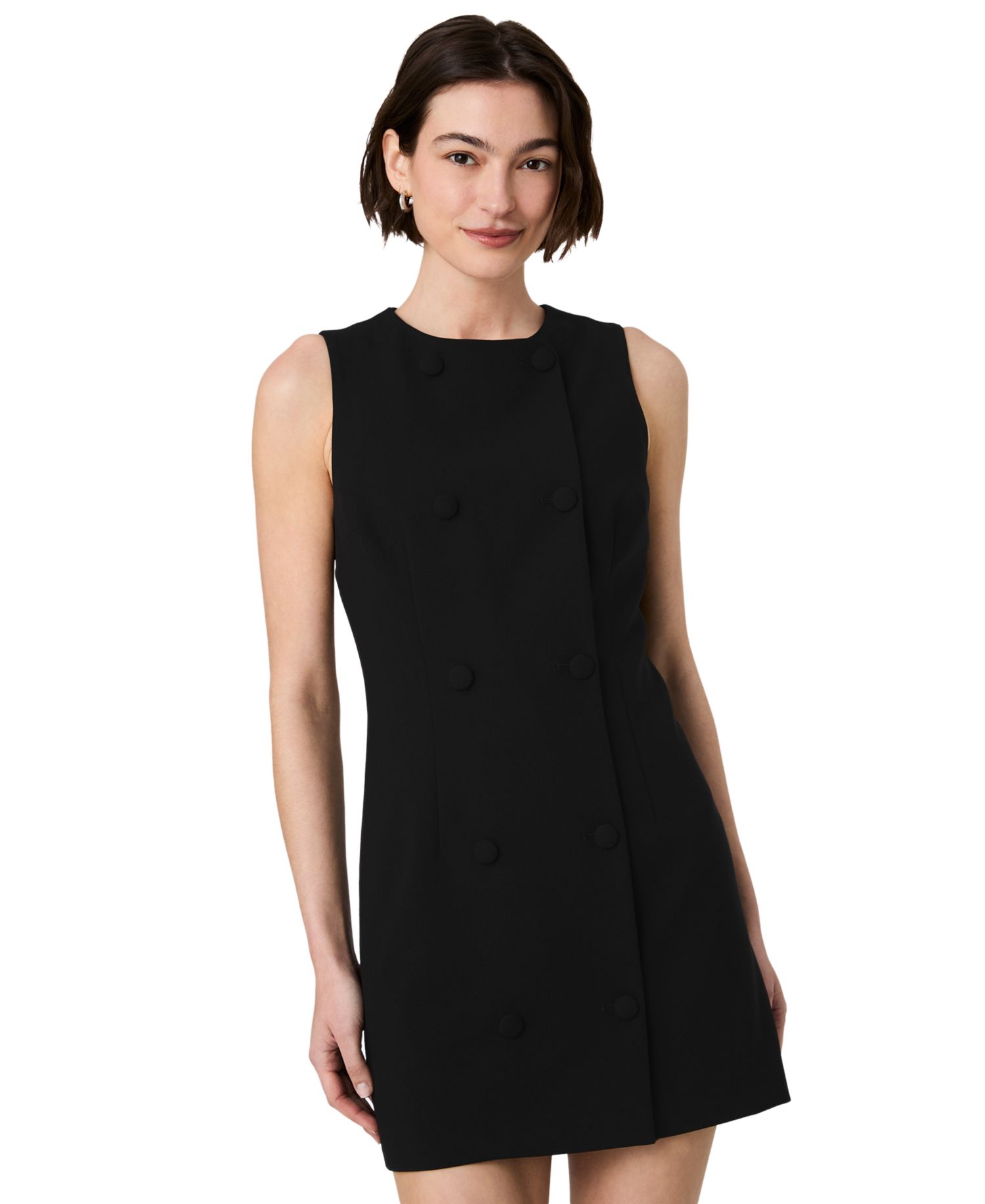 Women's Whisper Double-Breasted Sleeveless Mini Dress