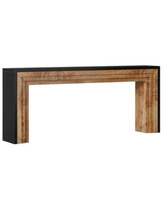 Farmhouse Hallway Console Table, Narrow Sofa Table for Entryway