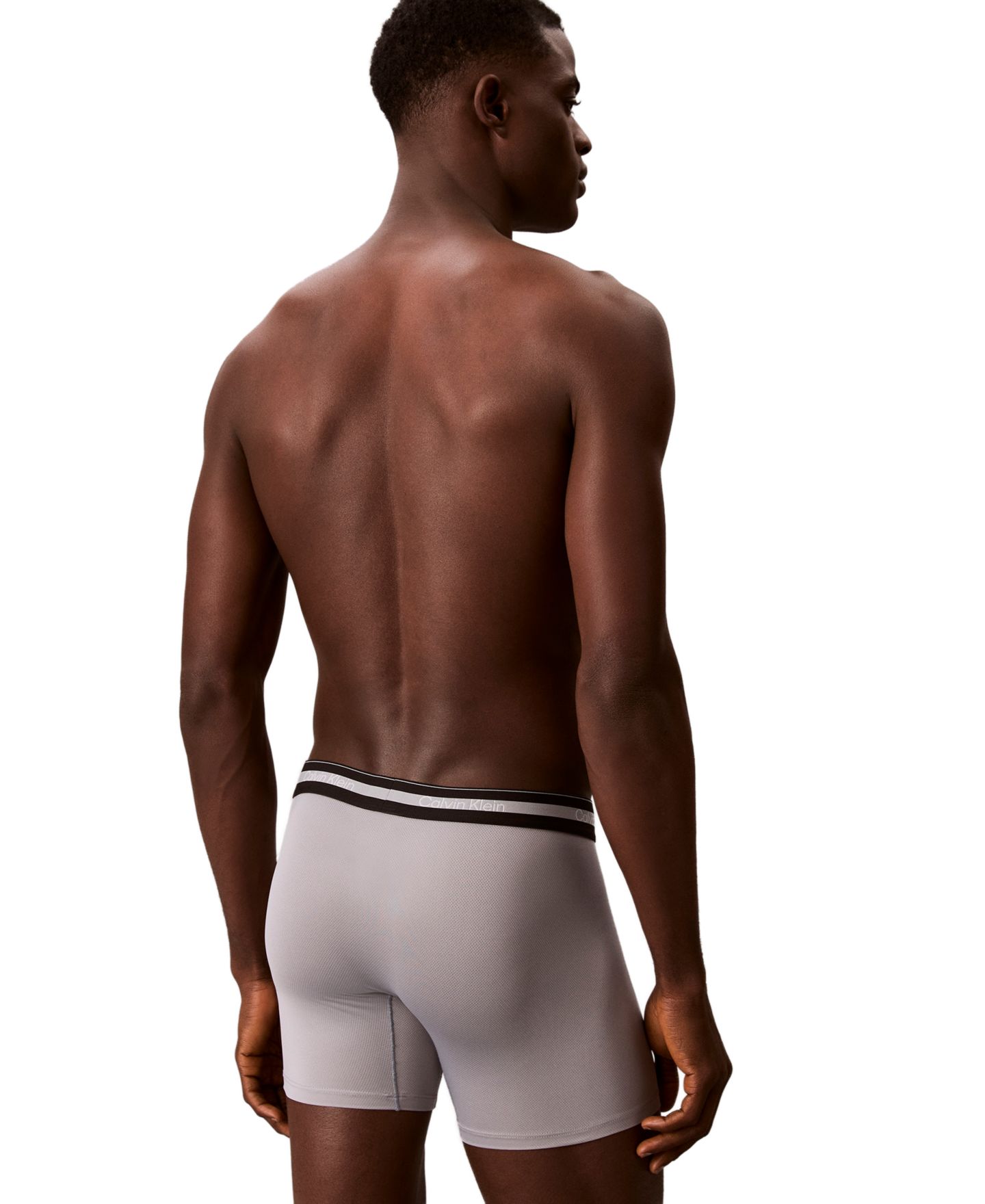 Трусы-боксеры Active для мужчин, сетка, 3 шт. — Calvin Klein, цвет: Серый / Синий — фото 5