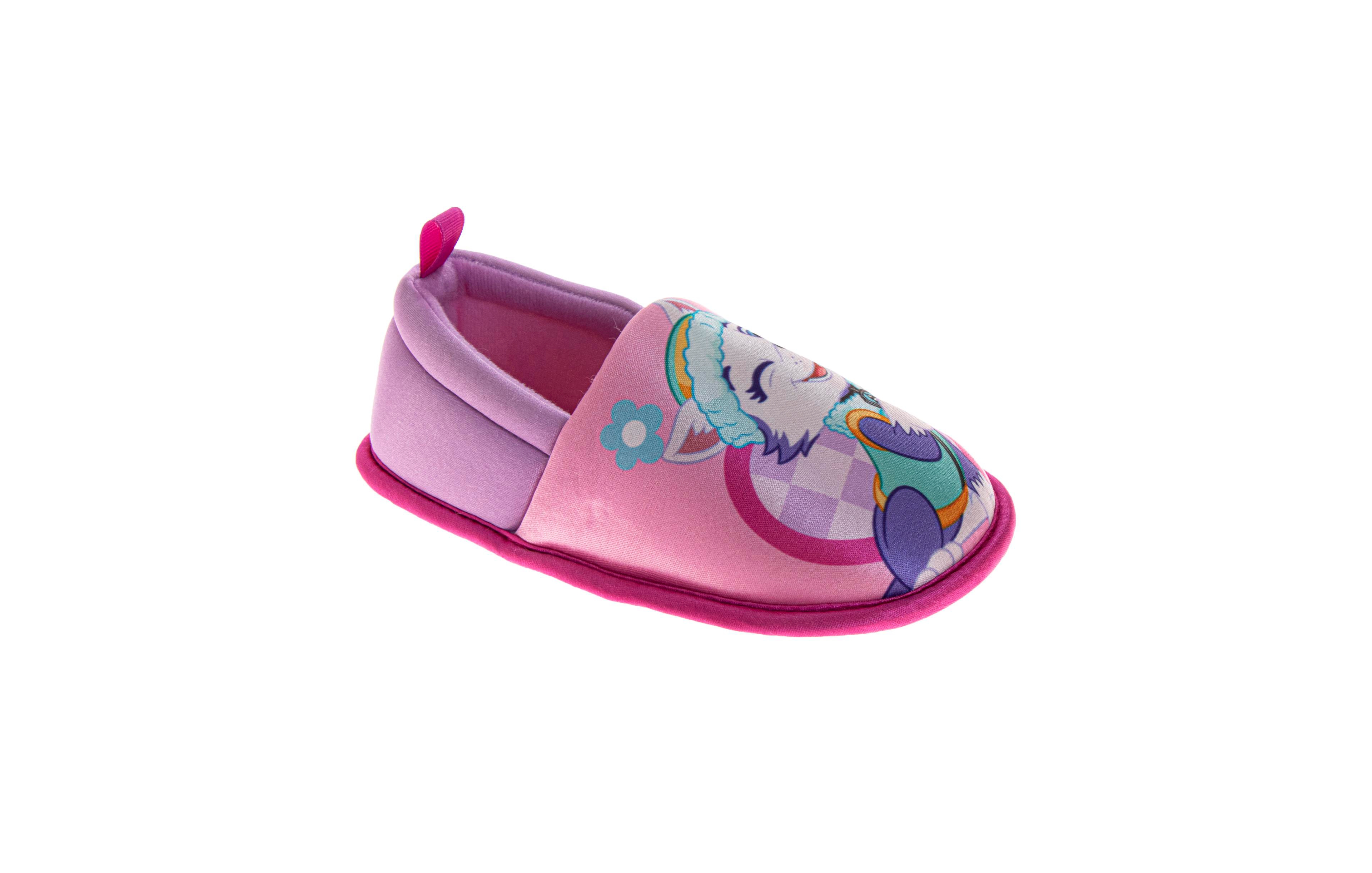 Nickelodeon Toddler Paw Patrol Skye & Everest Slippers Plush, Warm, and Soft House Shoes