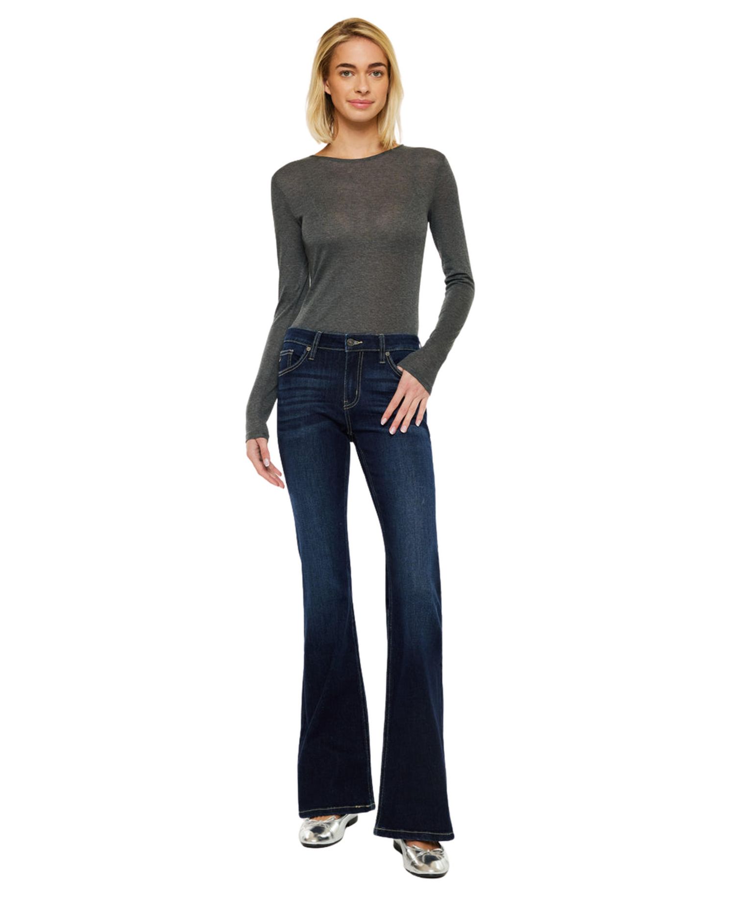 Women's Samuel Mid Rise Flare Jeans