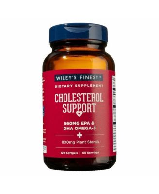 Wild Alaskan Fish Oil Cholesterol Support - Heart Health Supplement for Men and Women - 560mg Omega-3s - 120 Softgels (60 Servings)