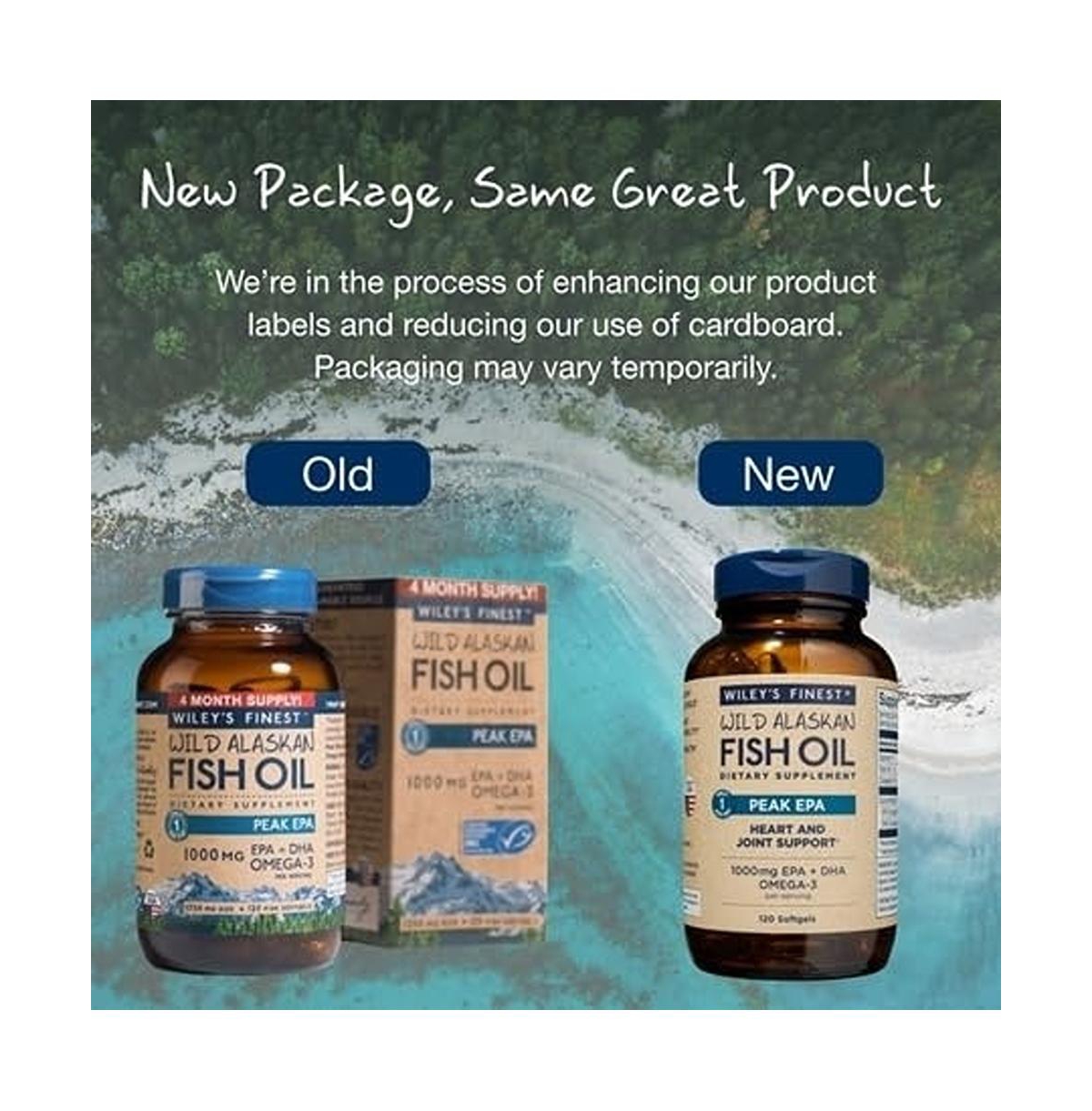 Wiley's Finest Wild Alaskan Fish Oil Peak Epa
