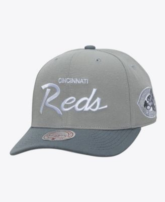 Men's Gray Cincinnati Reds Cooperstown Thunderstorm Head Coach Pro-Crown Adjustable Hat