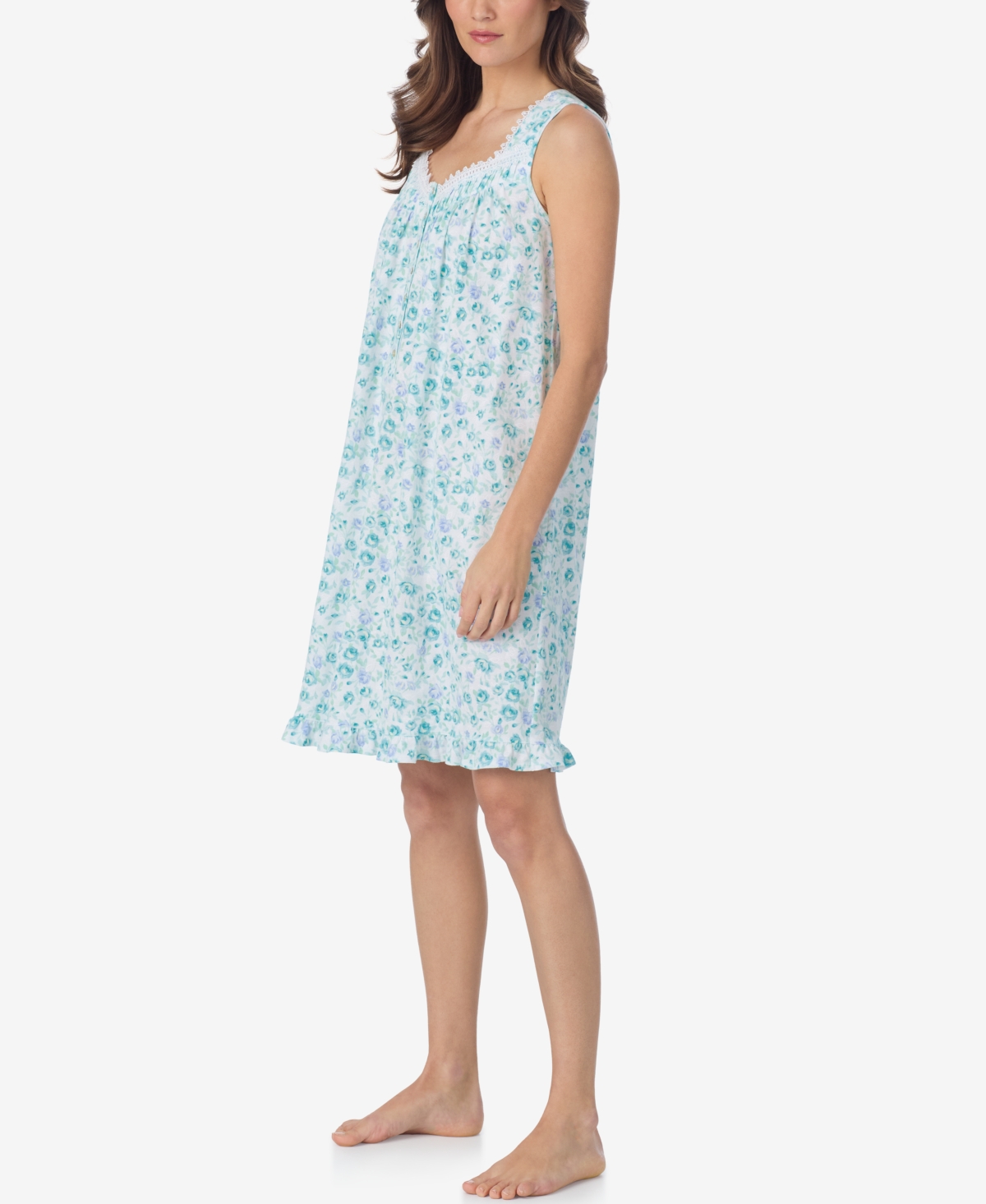 Eileen West Women's Sleeveless Jersey Knit Short Nightdress