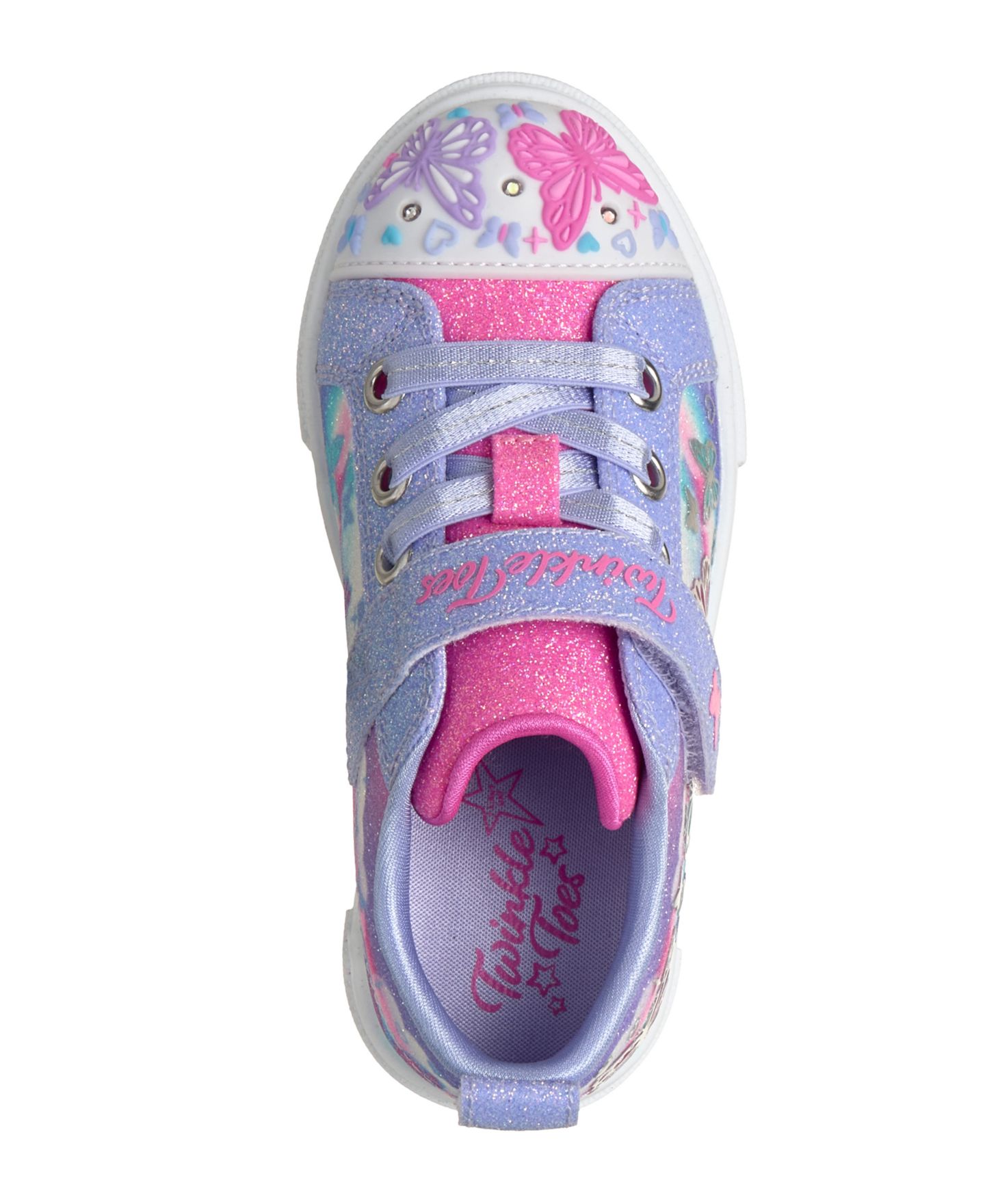 Детские кроссовки Skechers Twinkle Toes Twinkle Sparks Butterfly Sky со светом, цвет: Лавандовый / Разноцветный — фото 5
