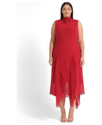 Women's Holly Halter Assymetric Sheath Midi Dress