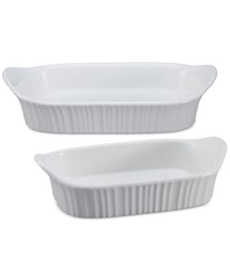 Corningware - French White 2-Pc. Bakeware Set