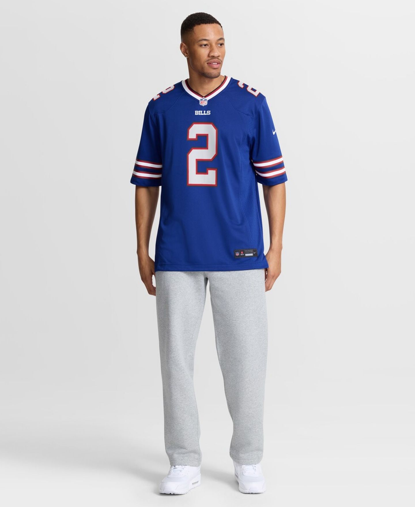 Мужской топ Nike D.J. Moore Royal Buffalo Bills Game Jersey — фото 5