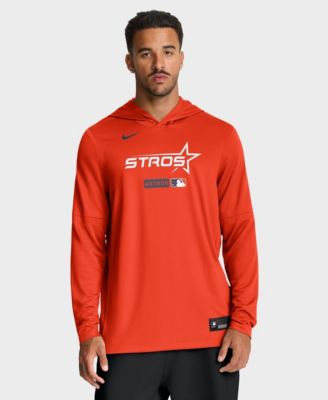 Men's Orange Houston Astros City Connect Dri-FIT Long Sleeve Hooded T-Shirt