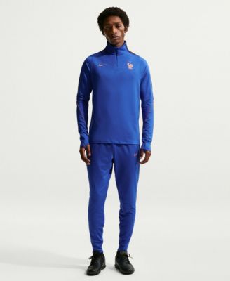 Men's Blue France National Team 2026 Strike Dri-FIT Quarter-Zip Drill Top