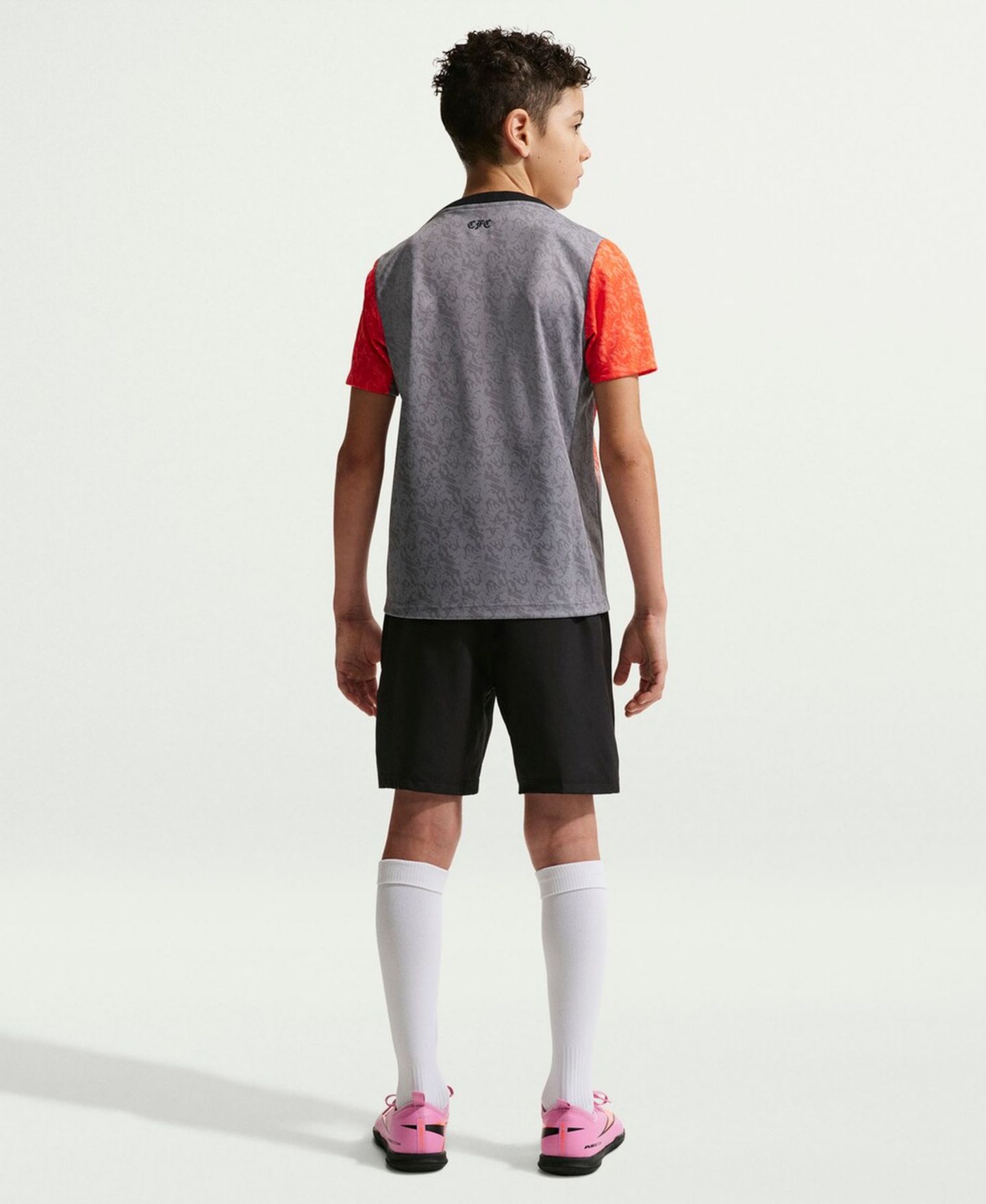 Детская предматчевая кофта Nike Chelsea 2025/26 Academy Pro, серая — фото 4