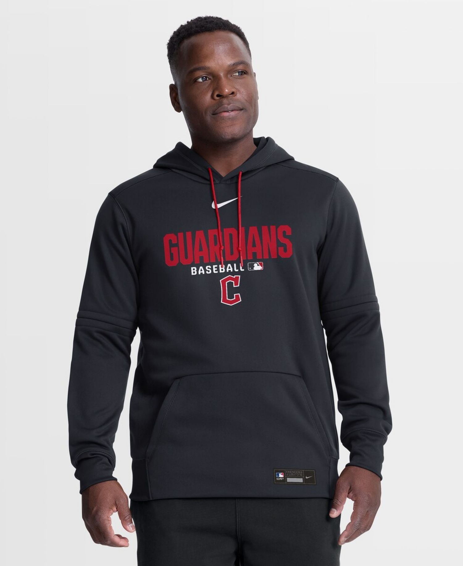 Men's Navy Cleveland Guardians Authentic Collection Therma-FIT Hoodie