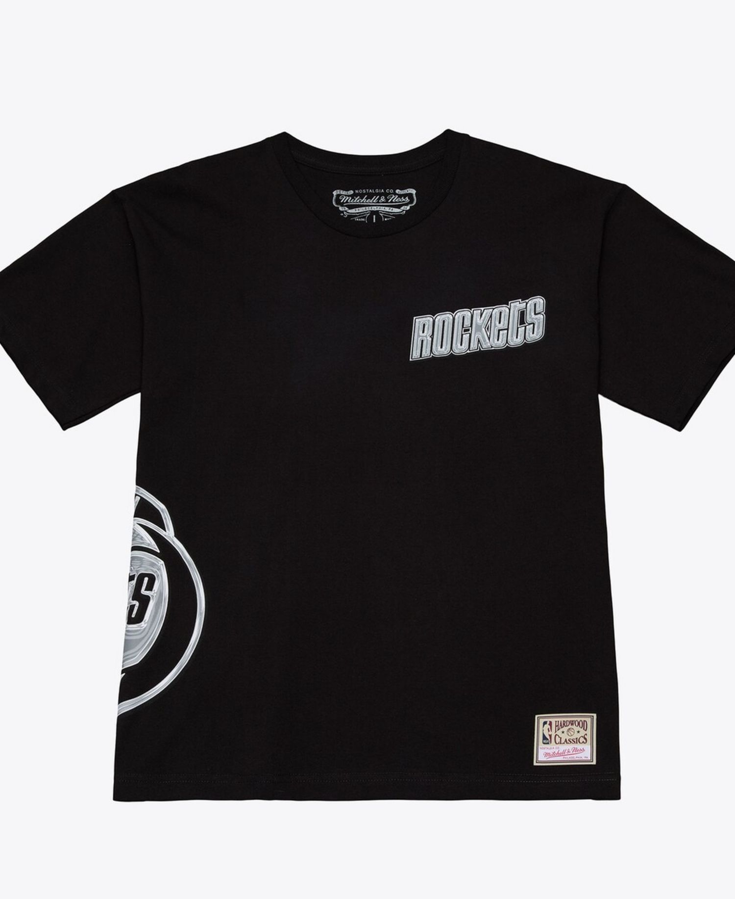 Men's Black Houston Rockets Chrome Heritage T-Shirt