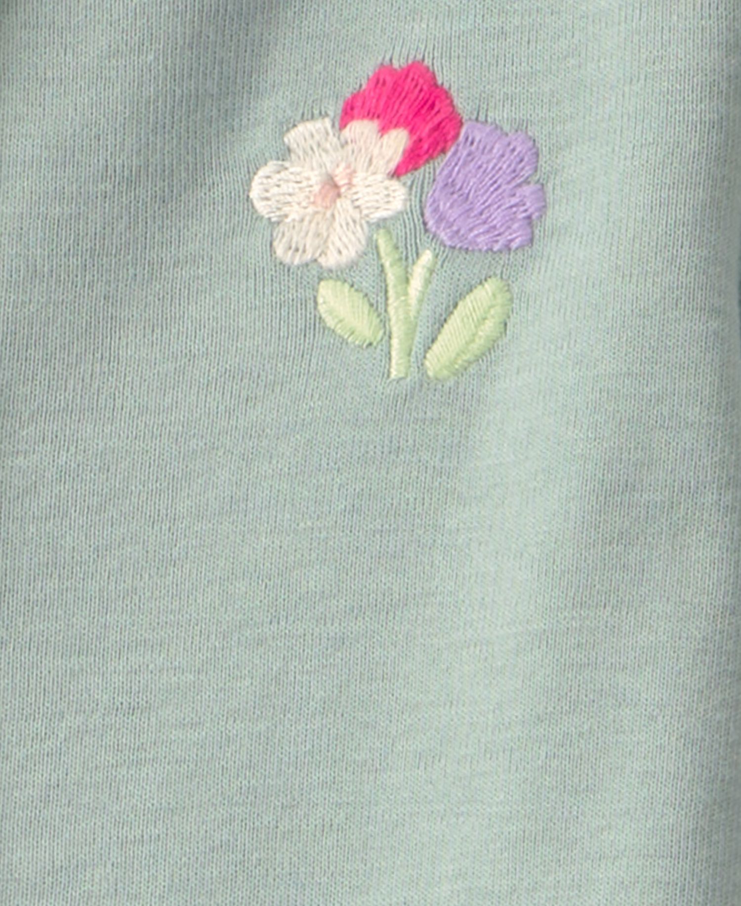 Baby Girls' Floral Layering Long-Sleeve Top, Bodysuit and Pant, 3-Piece Set