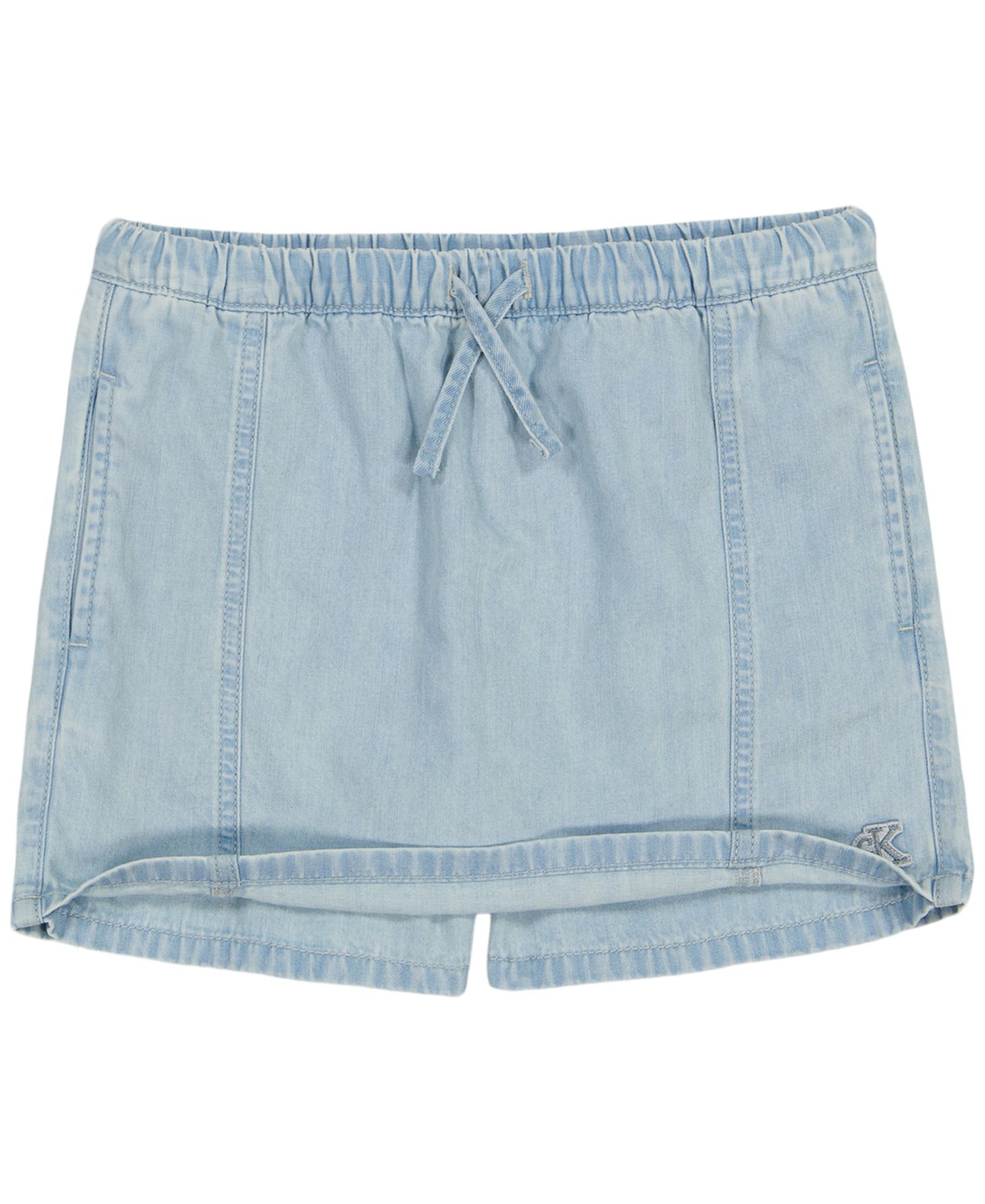 Юбки Calvin Klein Denim Skorts для девочек, цвет: Варёный — фото 3
