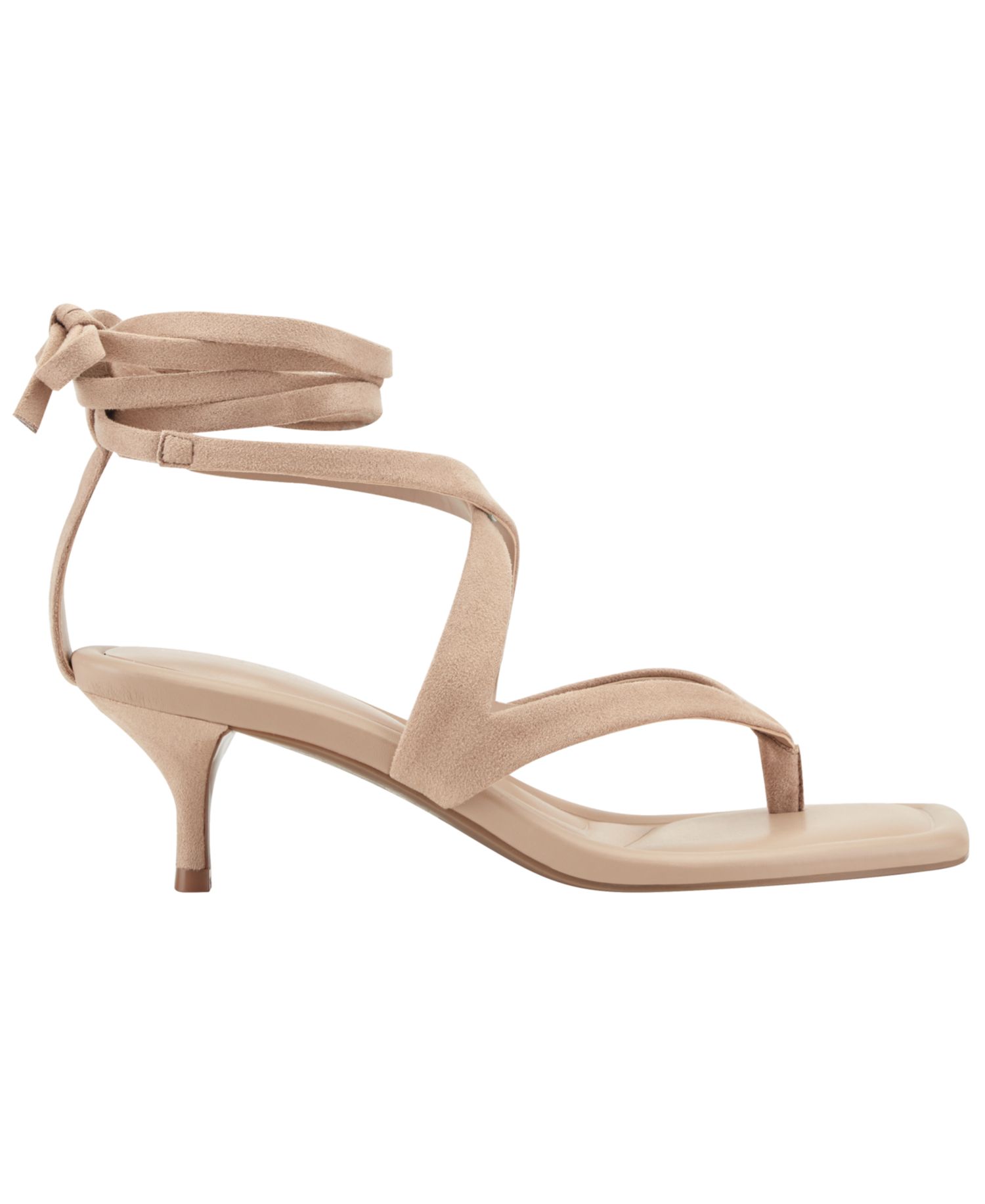Women's Yoyo Strappy Ankle Wrap Kitten Heel Sandals