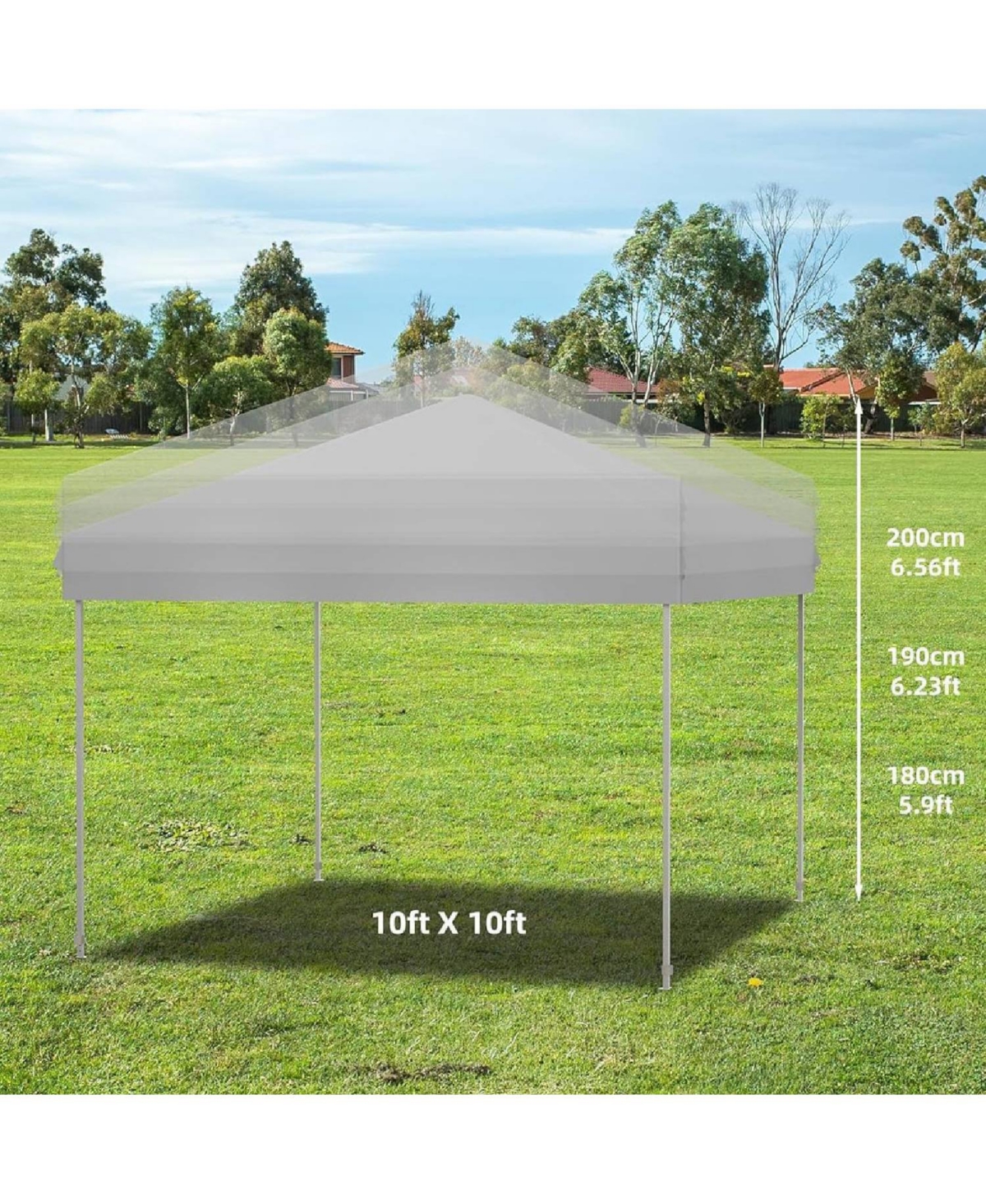 gaomon Outdoor Pop Up Canopy Tent with 1 Removable Sidewall