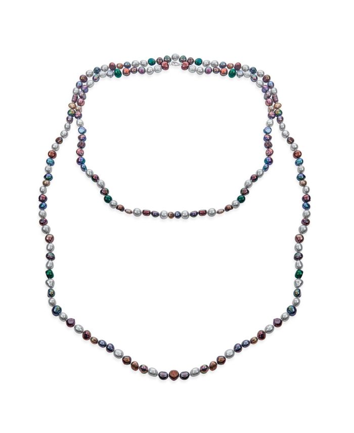 Bling Jewelry Pearl Strand Necklace Long Freshwater Cultured 54 Inch