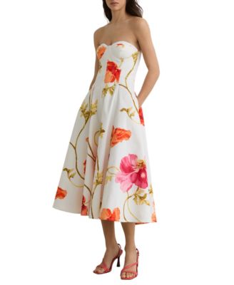 fit and flare wedding guest dress Ladivine CH378W FItted Neoprene Off White / S Evening dress Women's Fit & Flare Wedding